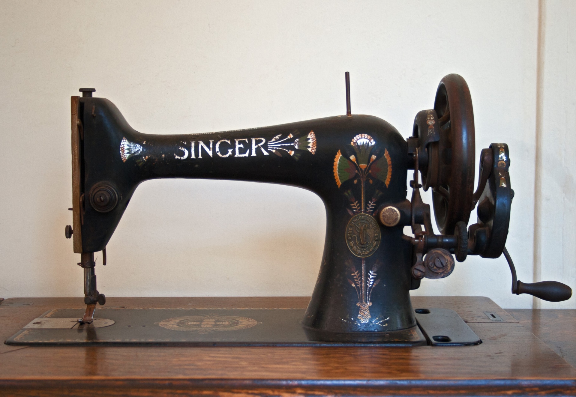 Edit free photo of Machine,sewing,hand foot operated,non electrical
