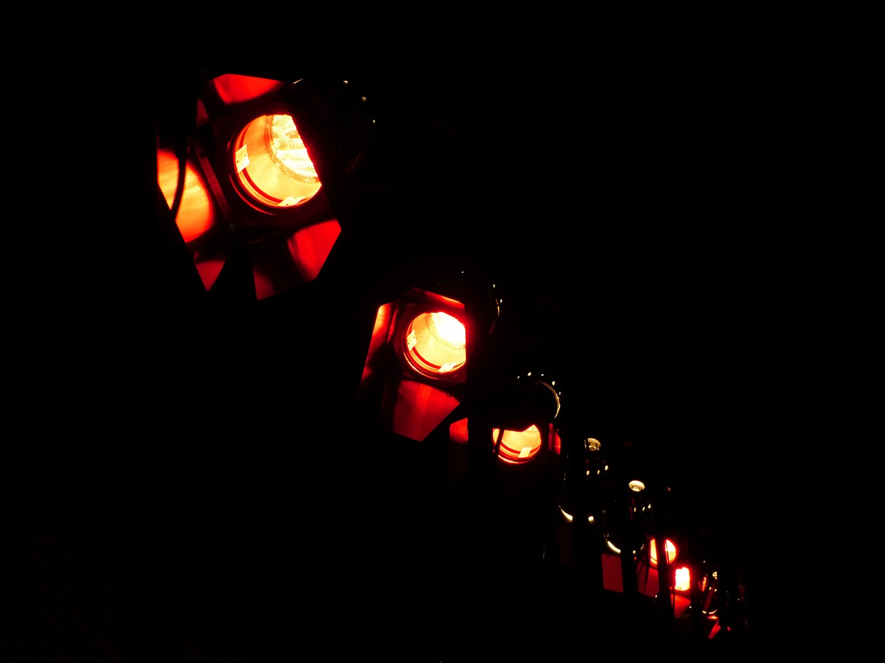 Spotlight,lamps,night,lights,red free image from