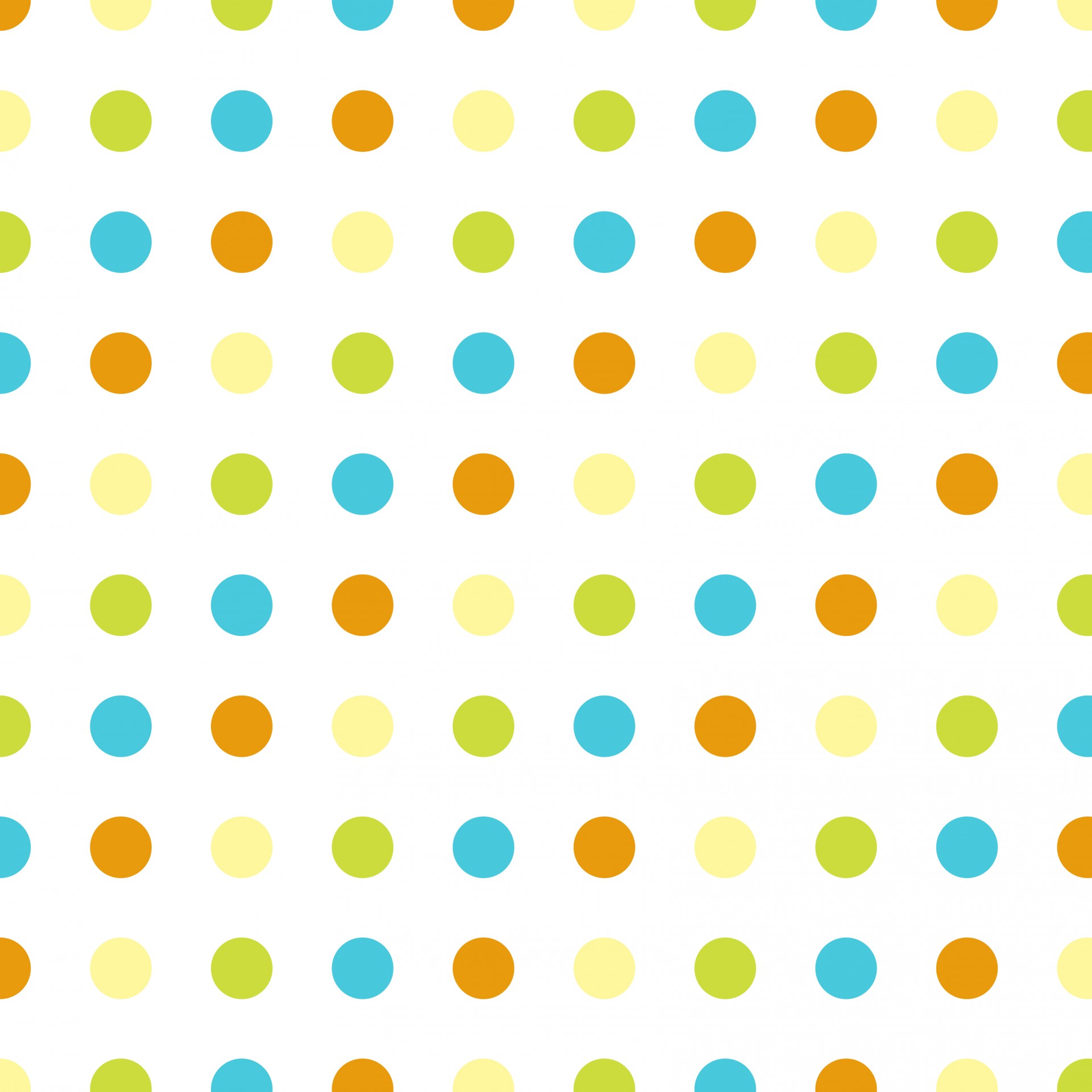 Blue And Green Polka Dots Wallpaper