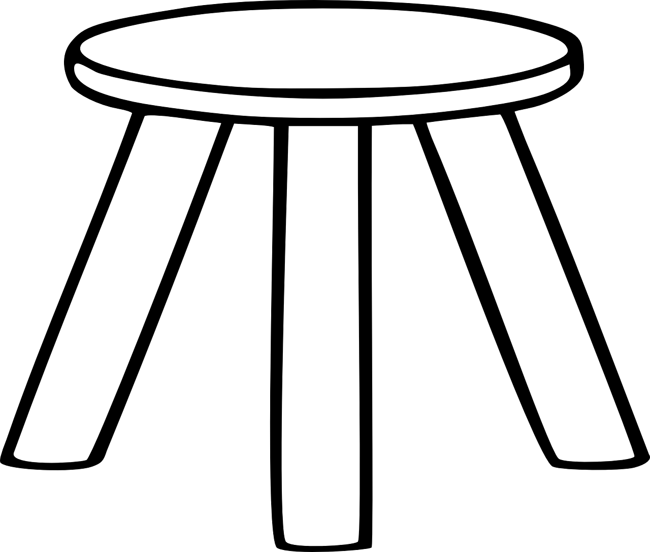 Stool,threelegged,chair,furniture,isolated free image from