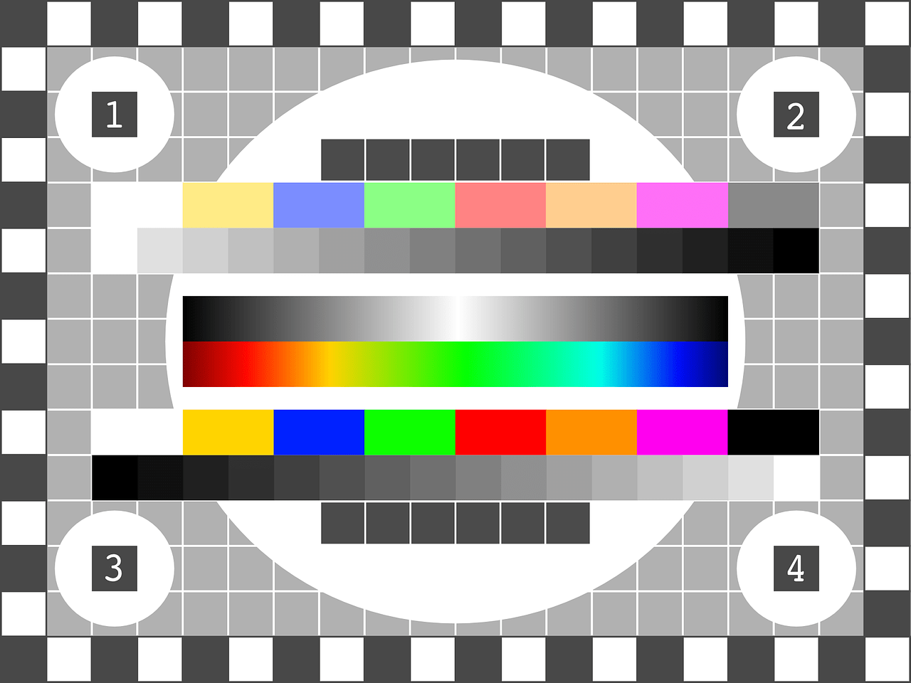 Download free photo of Tv test pattern,test picture,display,screen,test