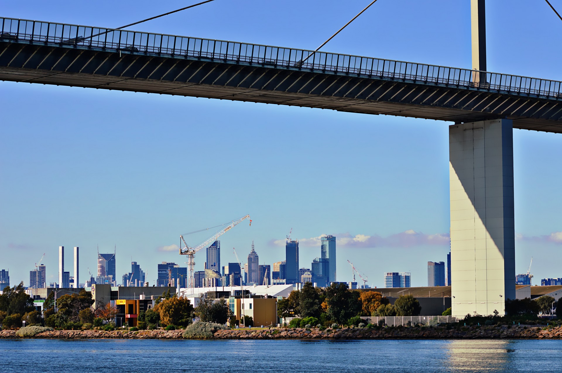 Westgate bridge,melbourne,victoria,australia,yarra river free image