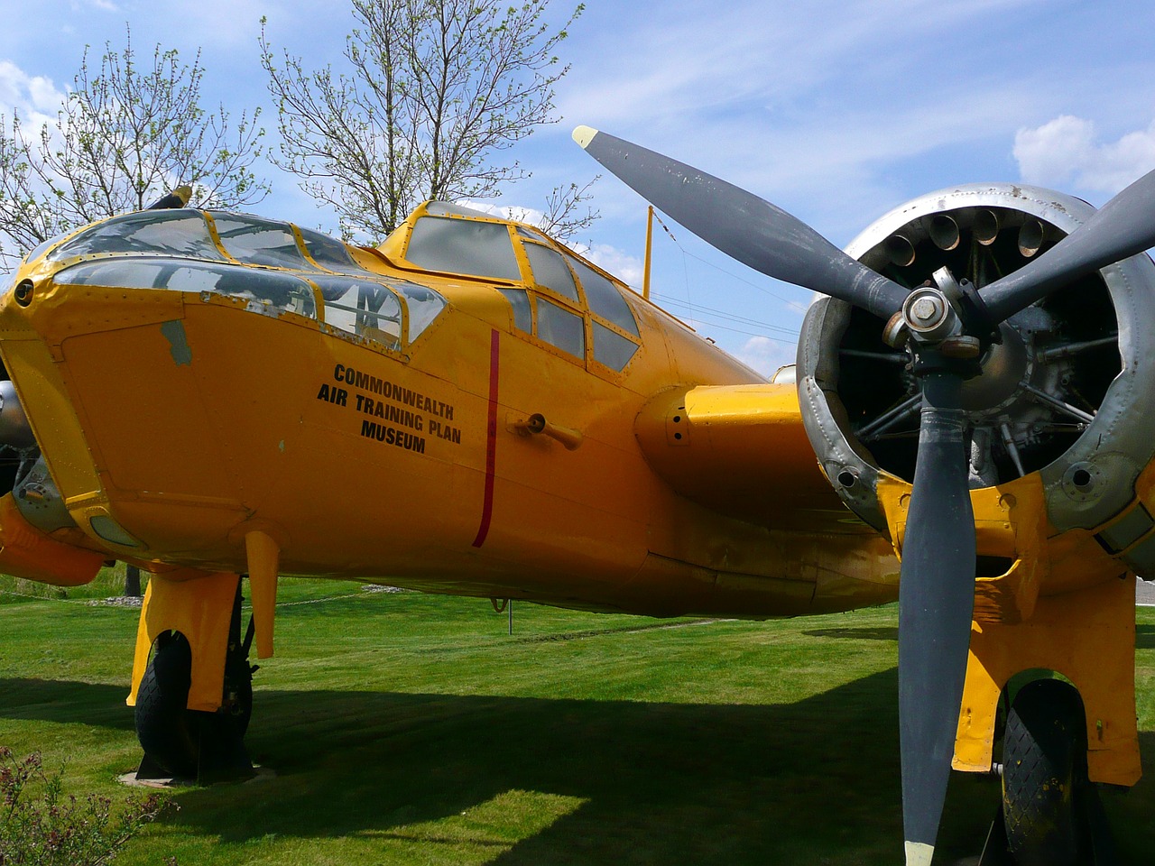 Yellow,airplane,aviation,transportation,plane free image from