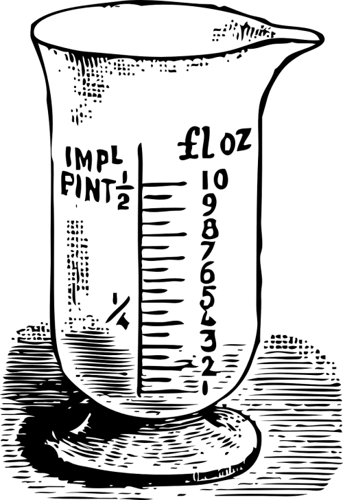 Beaker,liquid,number,read,scale free image from