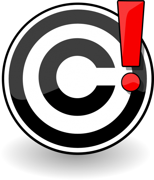 Copyright, icon, symbol, license, round free image from