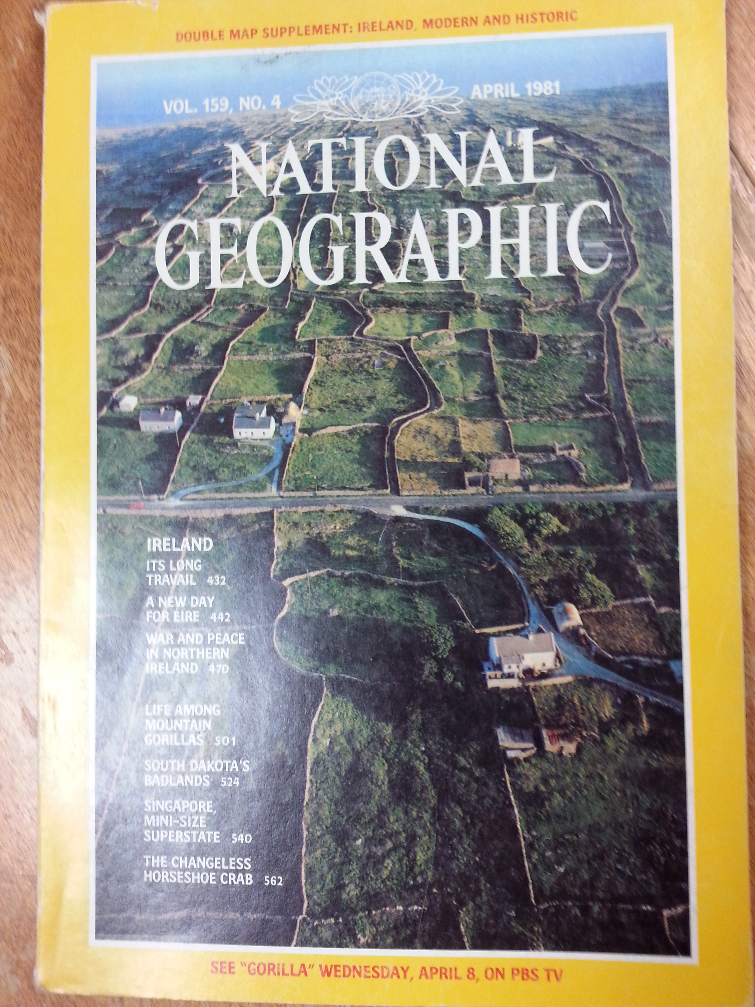 Question on April 1981 issue. National Geographic's Collectors Corner
