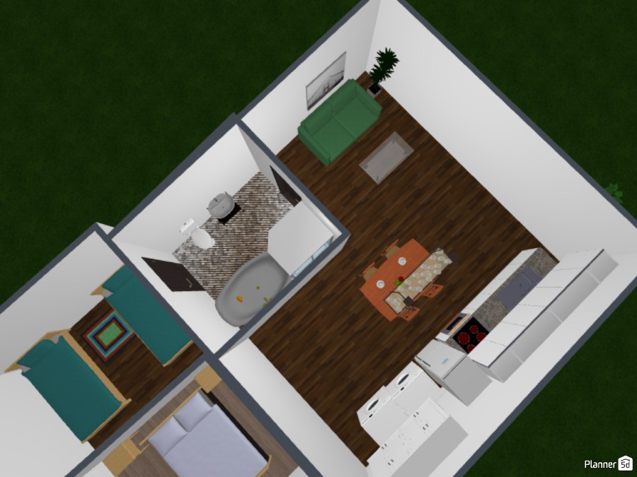 Modern farm house tiny home for traveling Free Online Design 3D