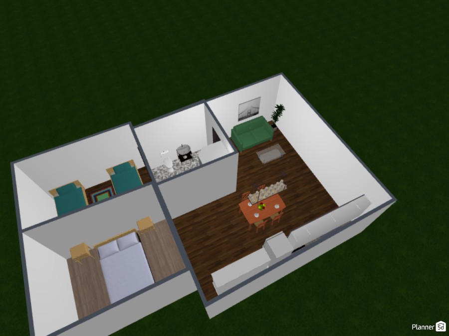 Modern farm house tiny home for traveling Free Online Design 3D