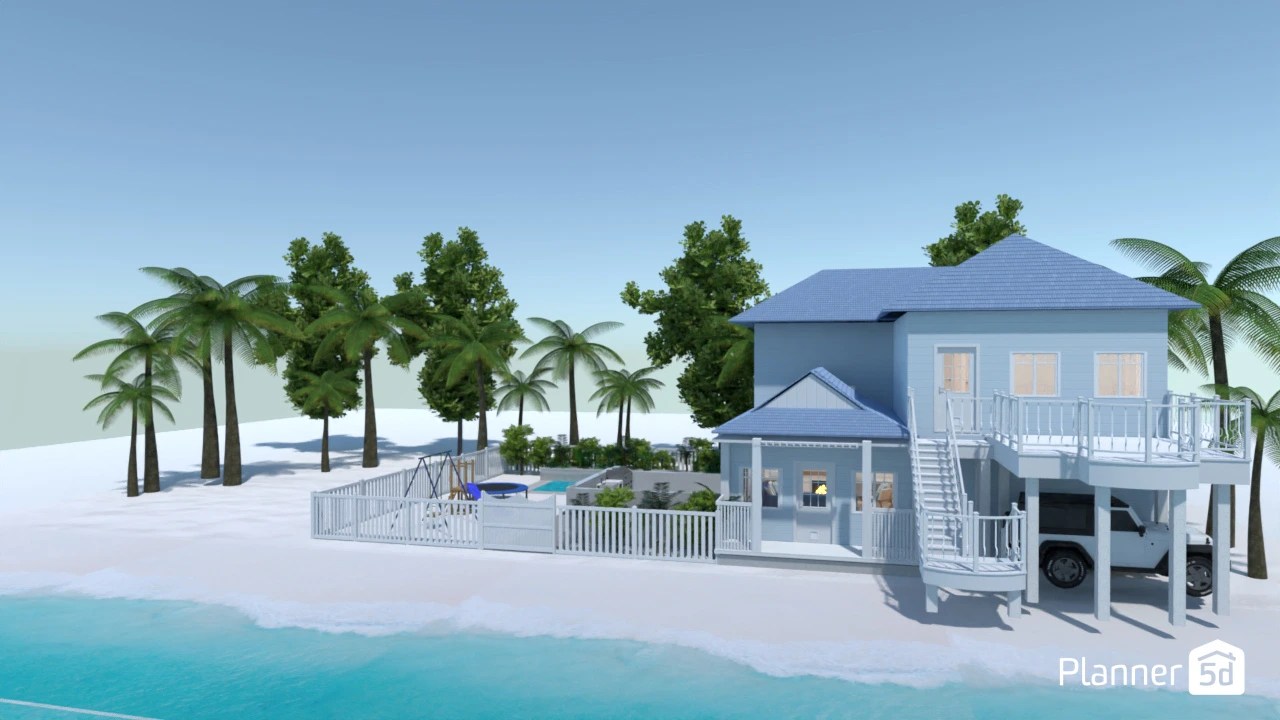Beach house Free Online Design 3D Floor Plans by Planner 5D
