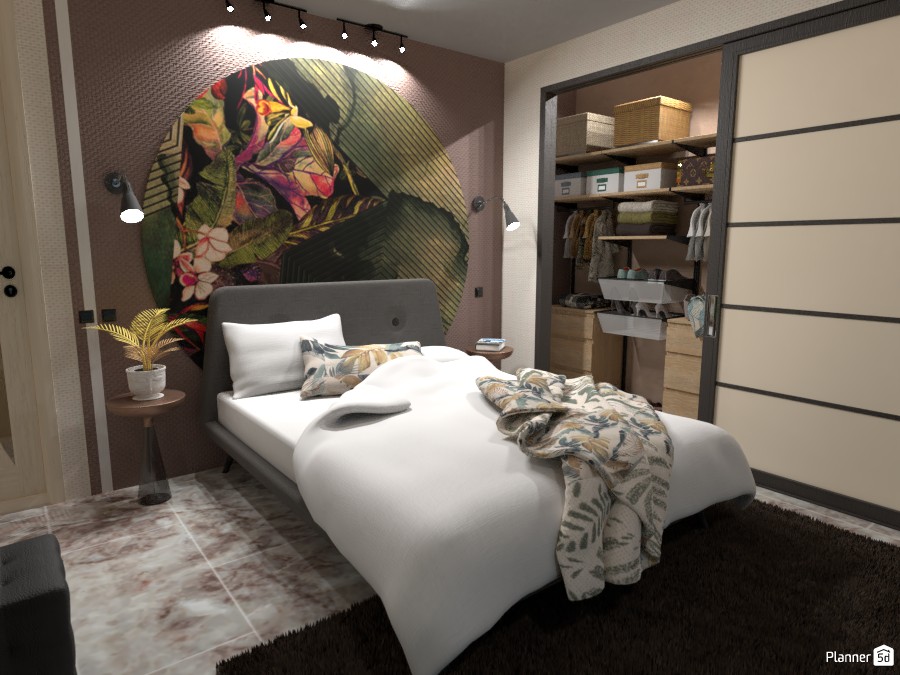 6x6 Mq with 2 Floors Main Bedroom Free Online Design 3D House