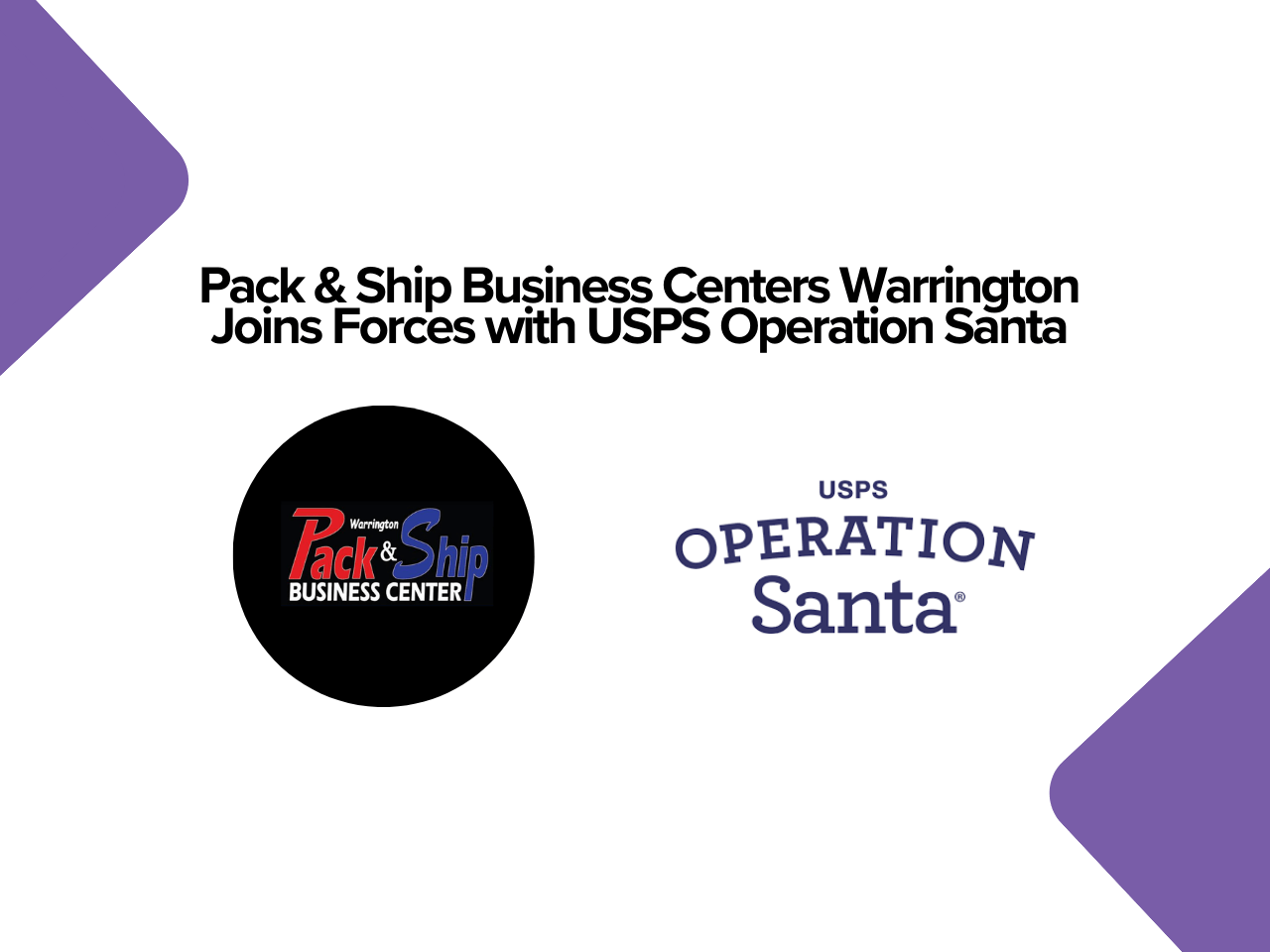 Pack & Ship Business Centers Warrington Joins Forces with USPS