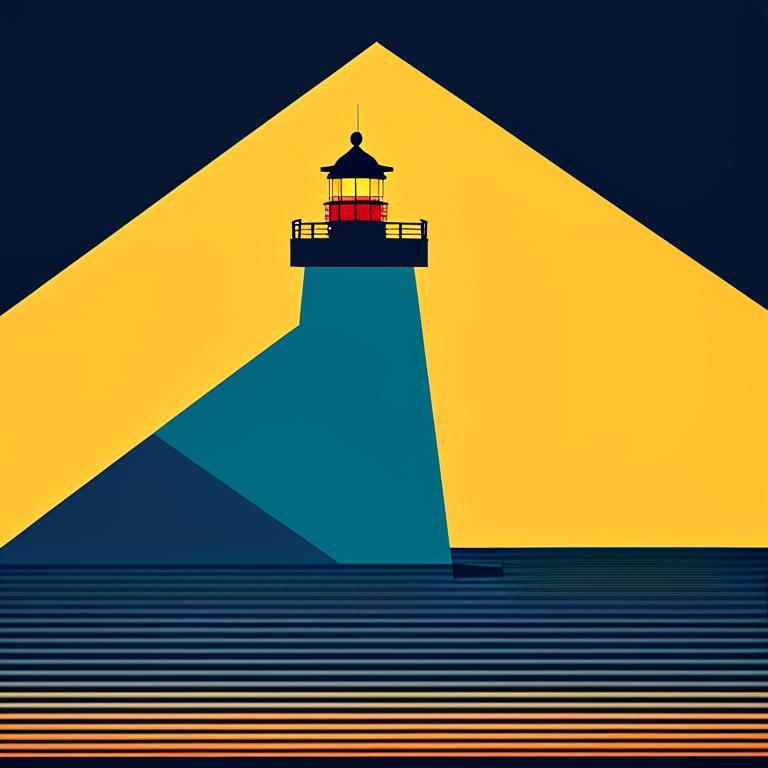 FoulRabbit lighthouse by the sea, cannon beach Oregon at night