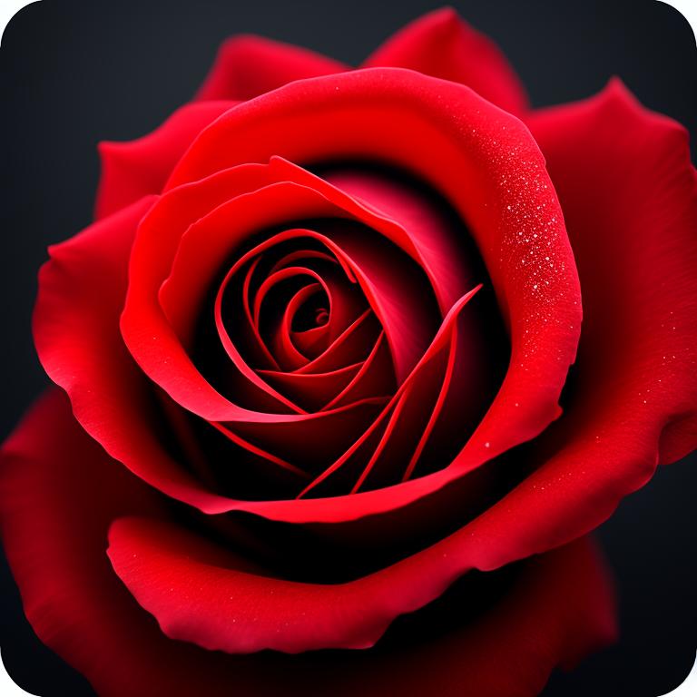staidllama685 A crimson rose, A paintbrush stroke, The tail of a