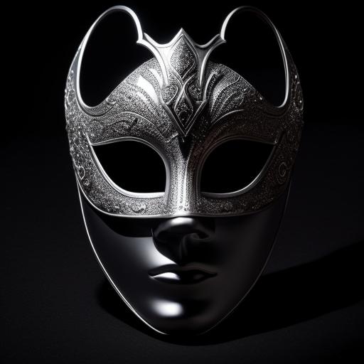 Jaya_Hess Masquerade Mask laying on a display, clearly visible in the