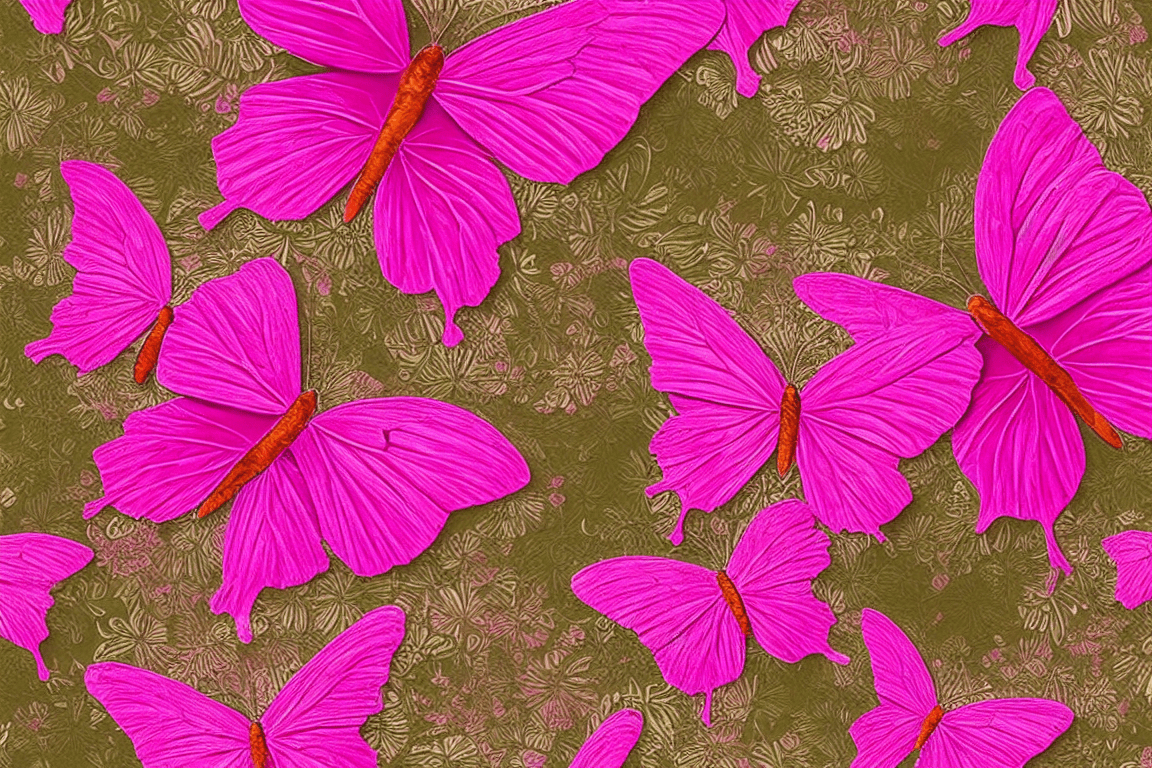 Dark Pink Butterfly Wallpaper