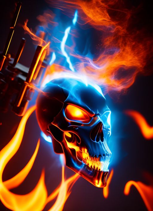 Ghost Rider Blue Flame Wallpaper