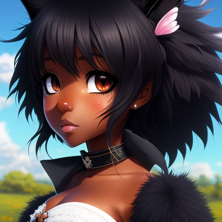 Black Skinned Anime Girl