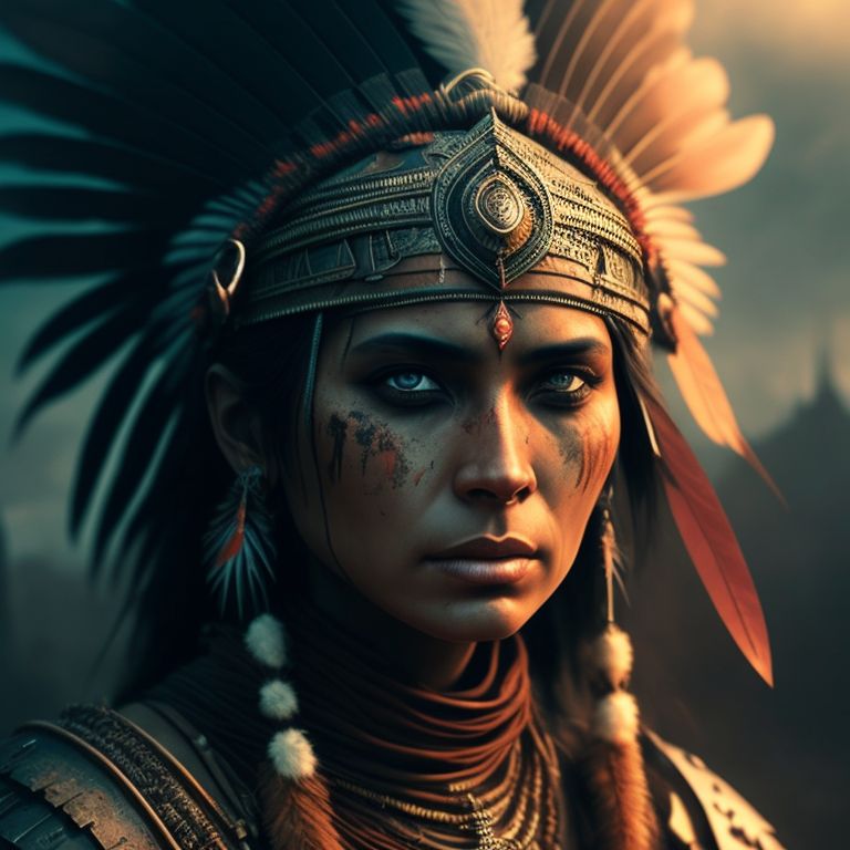 Native American War Paint Women