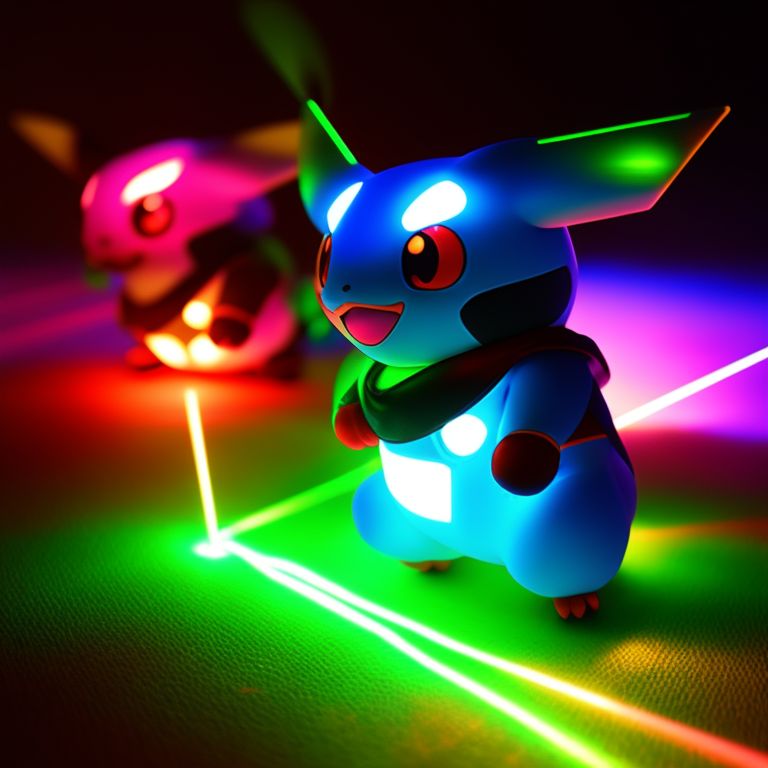 bulkymole540 pokemon in laser tag lights coloring and dynamic