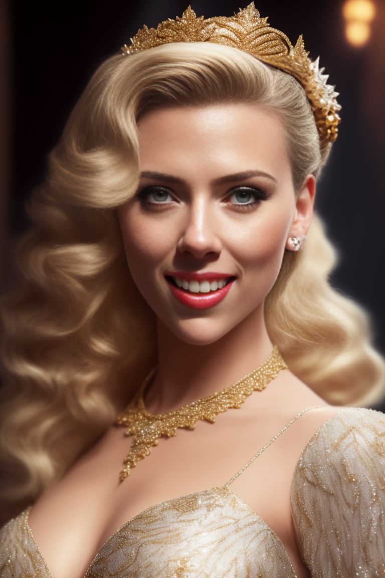 sociabletoad9 Full standing Image of Scarlett Johansson as a