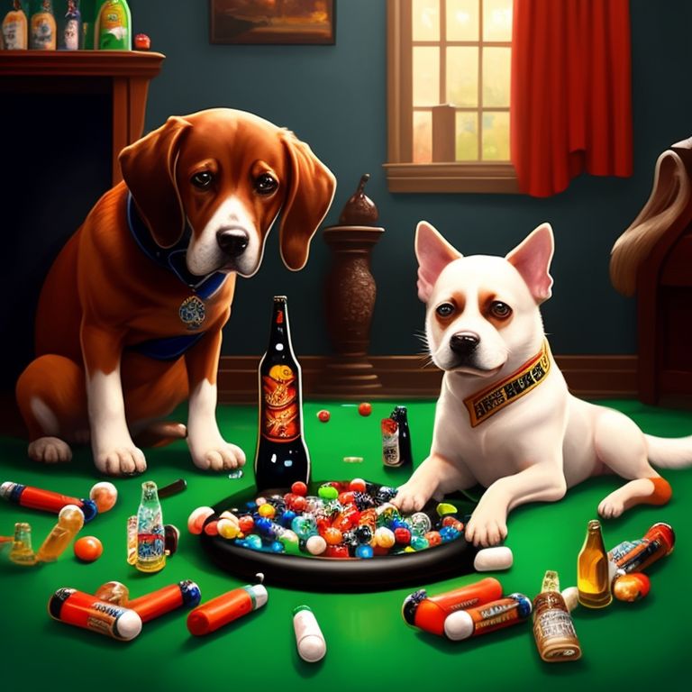 deardolphin887 dogs playing professional pool acting like human in a