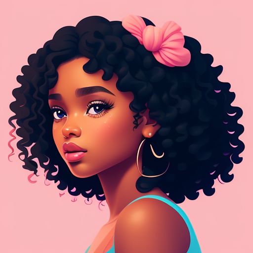 glossyboar561 Cute mixed black girl with curly hair and heterochromia