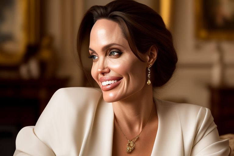 leahlocsin1 UGC Fat face Angelina Jolie smiling in the living room