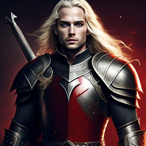 zanyape528 Rhaegar Targaryen, armor, long hair, warrior, Westeros