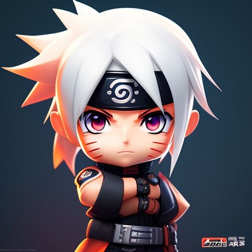 soupyhyena438 A chibi anime character in the style of naruto with a