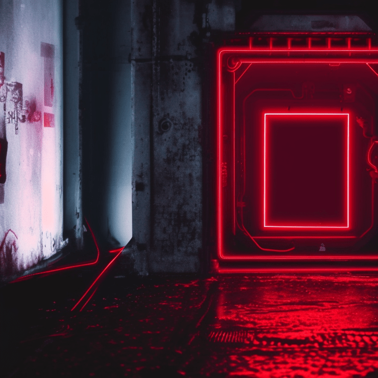 preciousbee423 a flat lay red neon light 169 picture frame with a