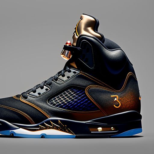 hairyhawk326 Nike air Jordan 5 mostly black with bronze accents and