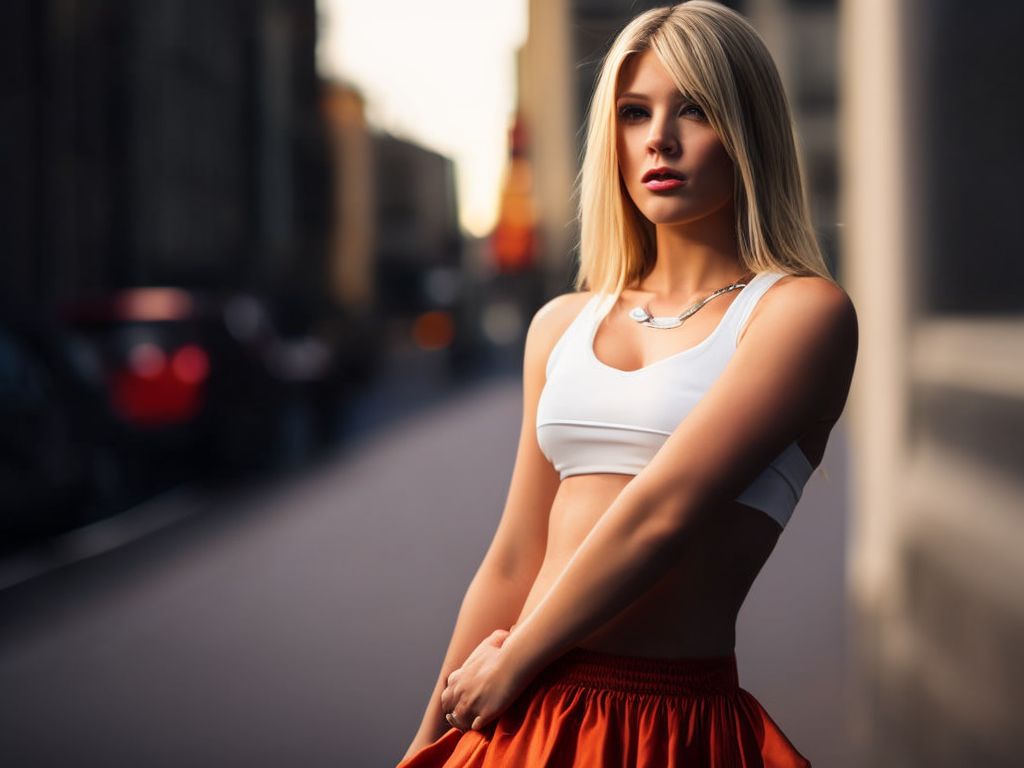 truthfulcod556 Hot blonde girl teasing short skirt, booty, perfect