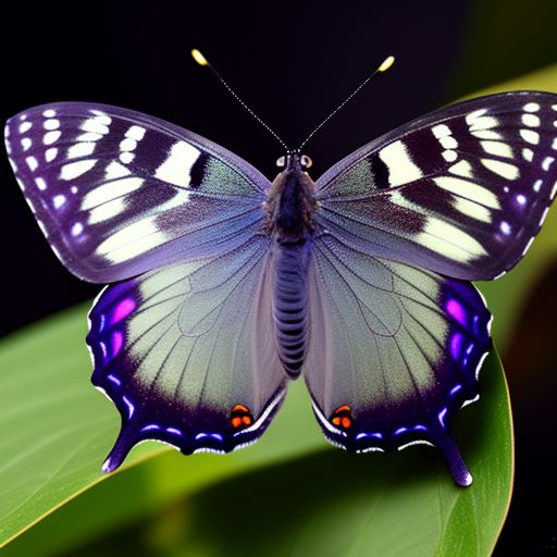 Purepurpler Purple Emperor Butterfly, White Background, 16K