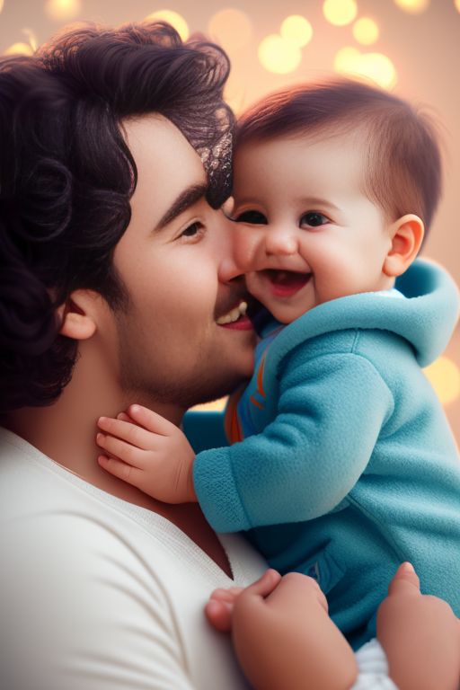 lavishbear77 A cute baby boy kissing dad and mom