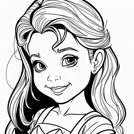 Disney Princess Faces Coloring Pages