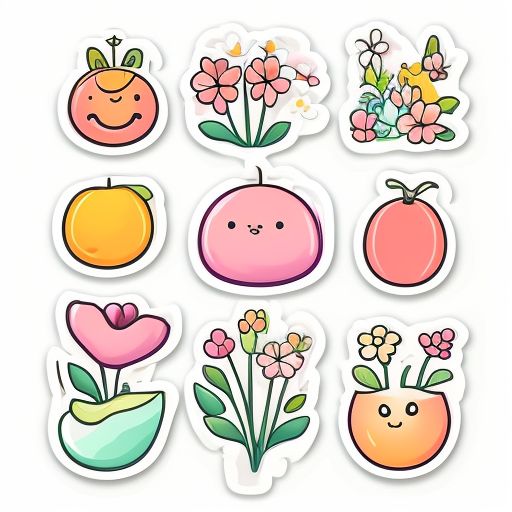 Get creative with cute sticker outlines for art projects