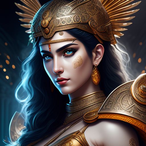 coburghills Athena Greek goddess full body armor shield white toga