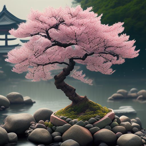 worldlycrow60 Absolutely stunning Bonzai kwanzan cherry blossom tree