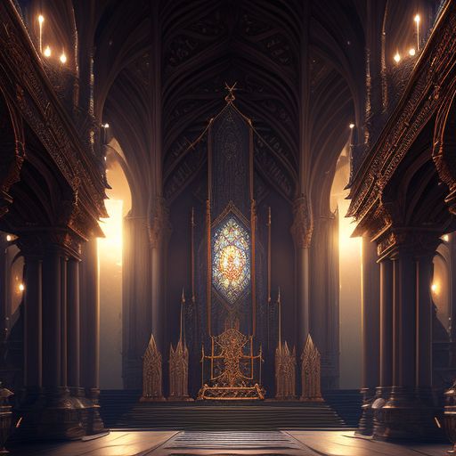 nuttyferret62 Large medieval fantasy throne room with large hall and