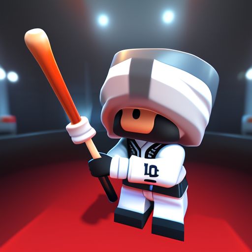 clumsyshark410 Roblox default bonking with baseball bat