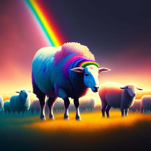 Rainbow Sheep Animation