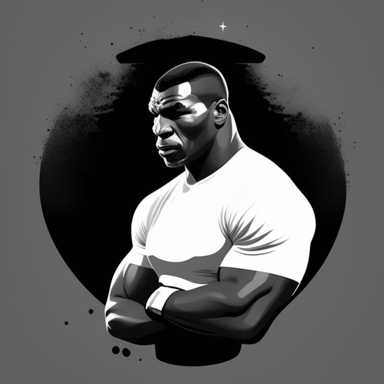 rosygull840 mike tyson ,black and white