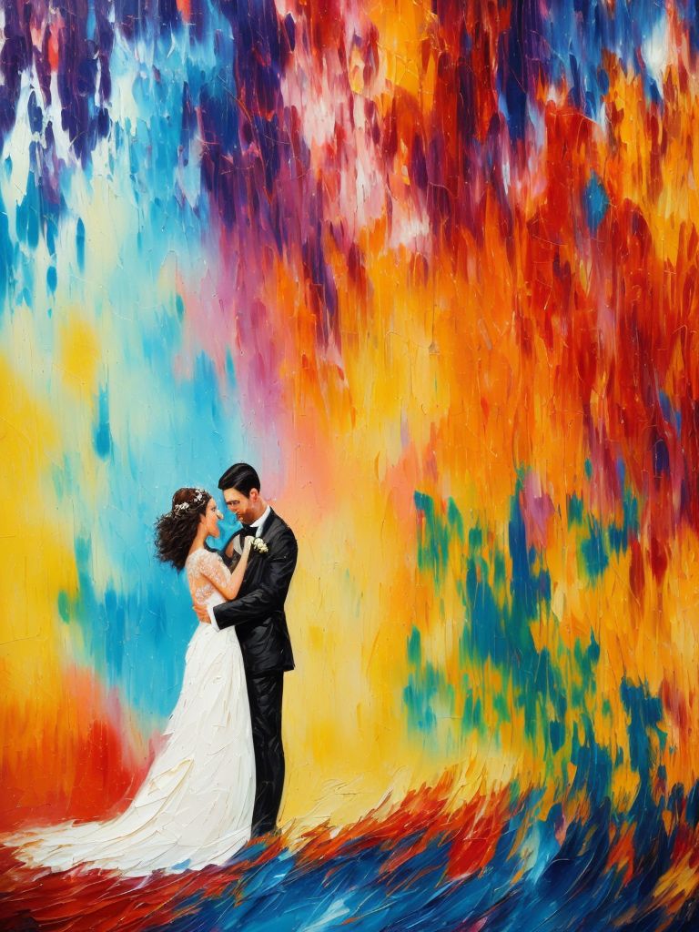 fussygull841 young couple in love getting married, the man dressed in