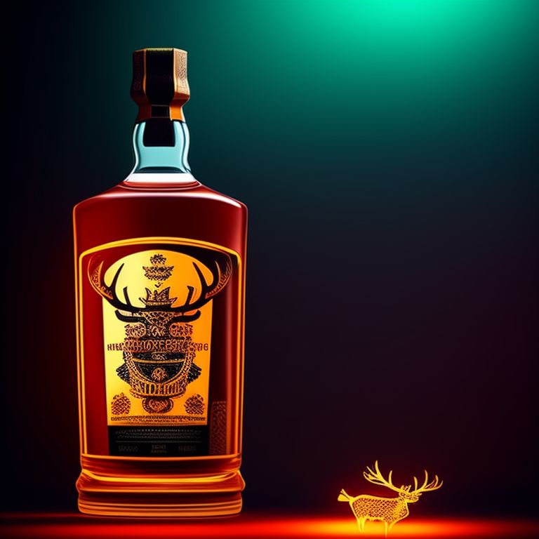 Royal Stag With Glass