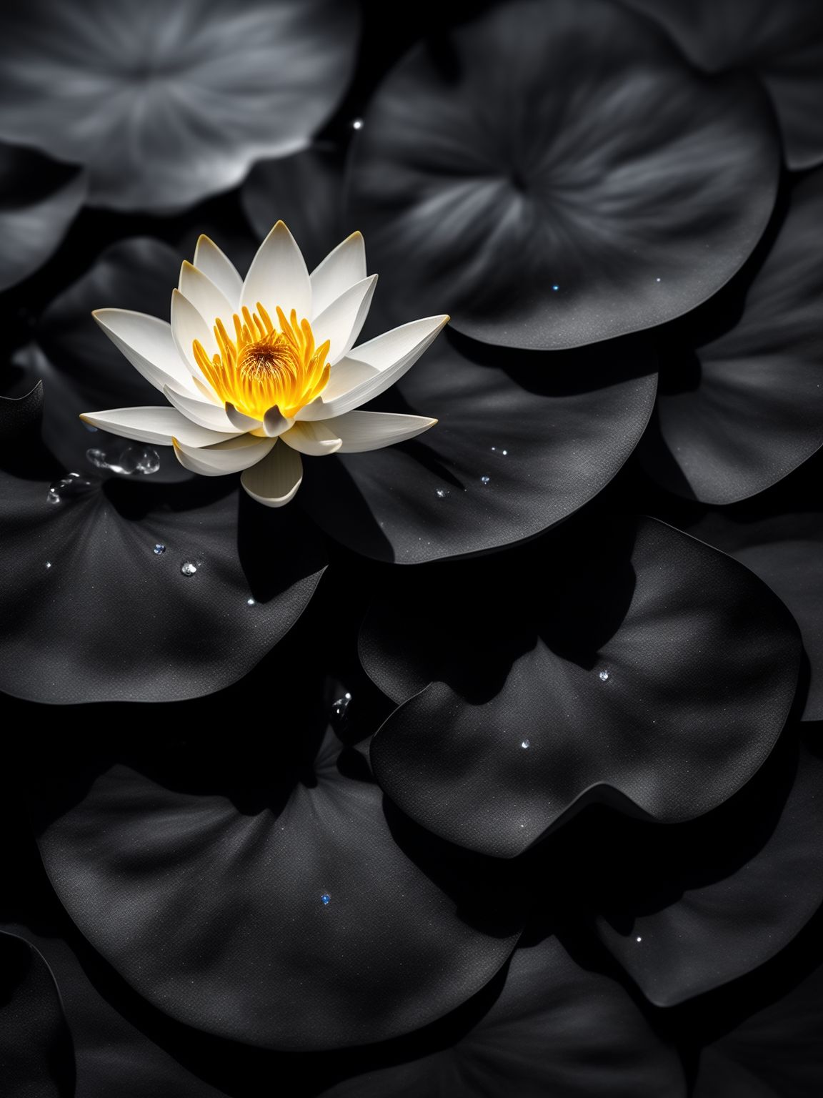 Black Lotus Flower Wallpaper