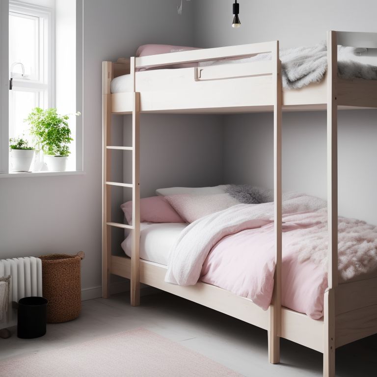 Areias81 closeup of bunk bed with ladder and bed with mattress