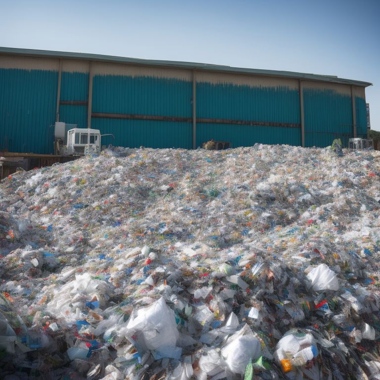 weakjaguar149 The recycling process of paper waste, showcasing a