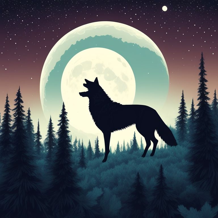 Haunted.Cupcake A lone wolf howling at the full moon, the crunch of