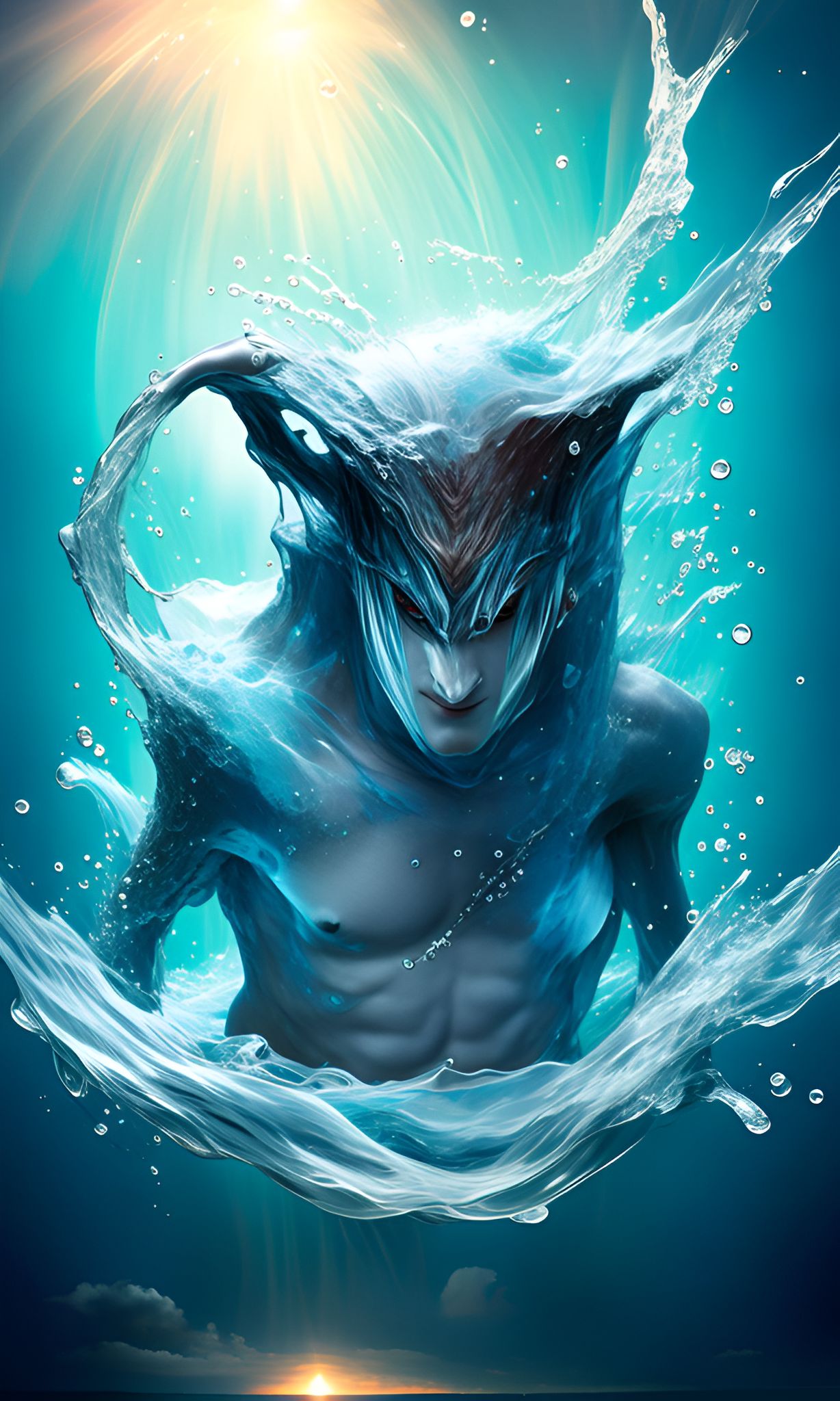 SilverEvermoore A D&D water elemental. He is a creature that embodies