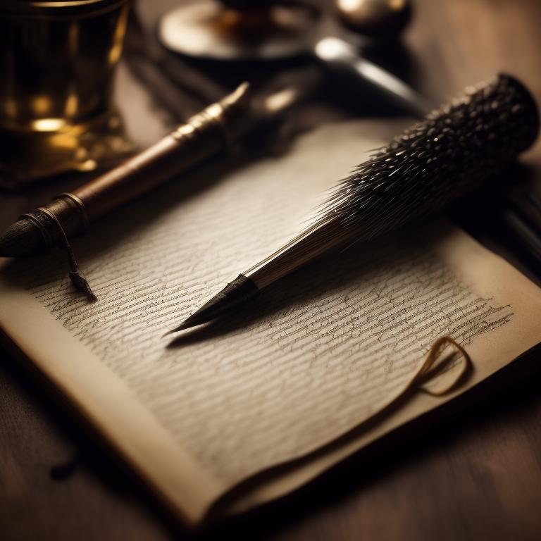 hotquetzal354 medieval writing implements such as parchment, quills